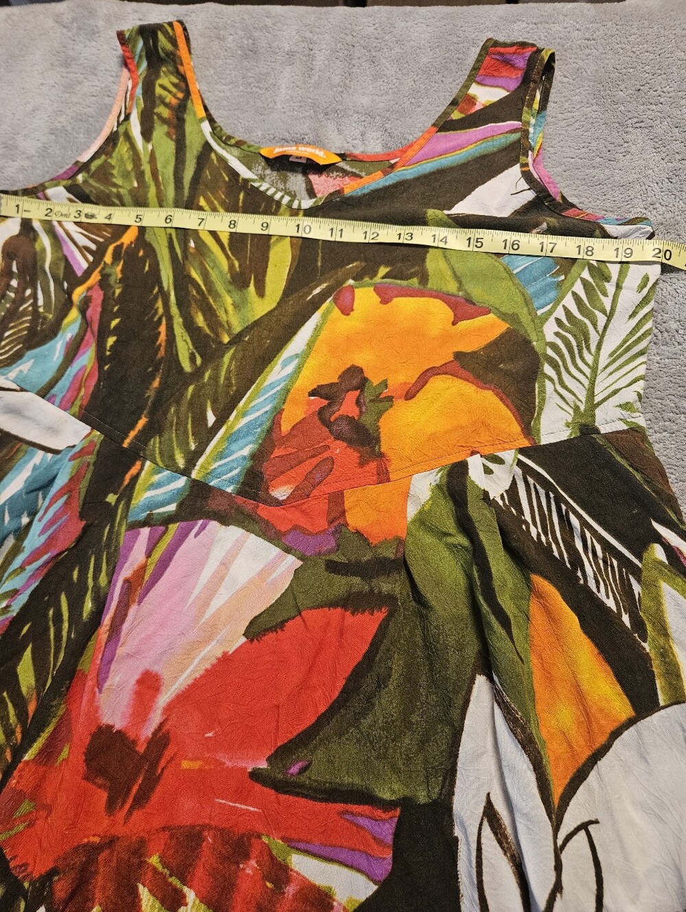 Jams World Maxi Pleated Dress Tarragon Floral Pattern Size M - Picture 5 of 10